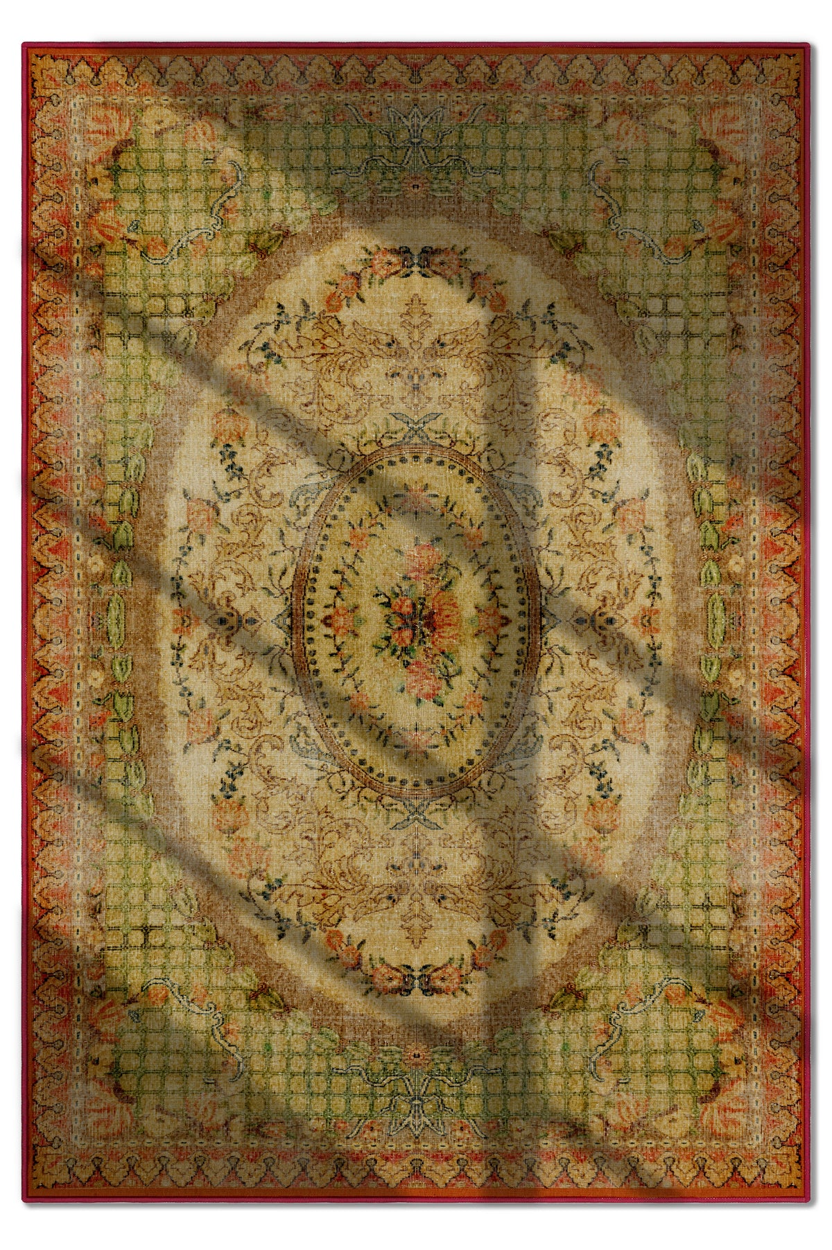 Arte DS004 - Klasik Vintage Desenli Dekoratif Şönil Halı
