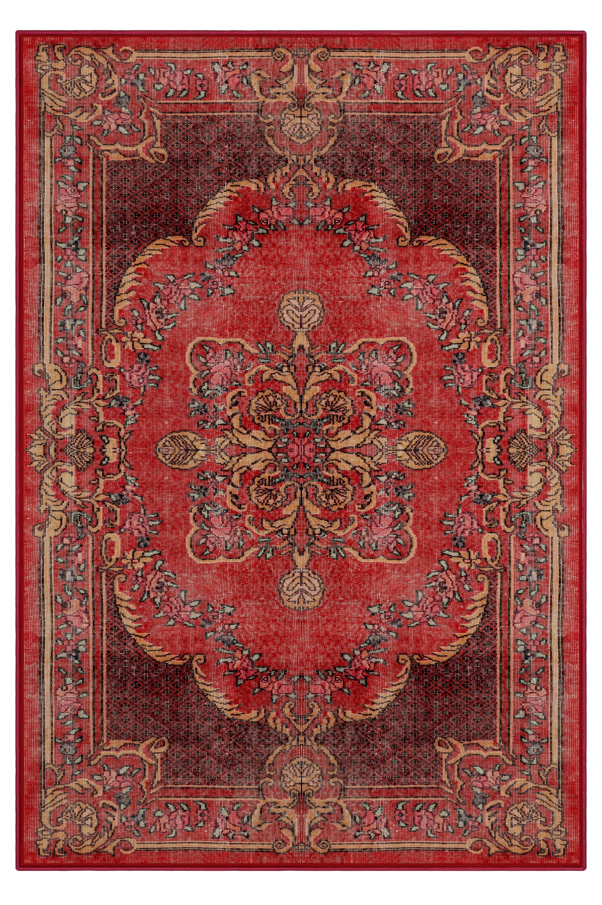 Arte DS006 Vintage Klasik Desenli Dekoratif Şönil Halı