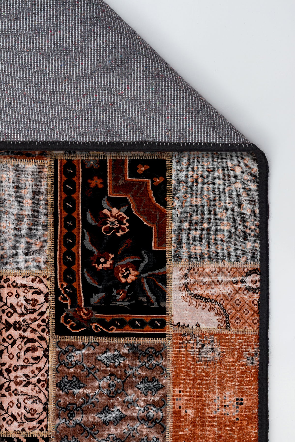 Arte DS050 Patch Çiçek Desenli Dekoratif Şönil Halı