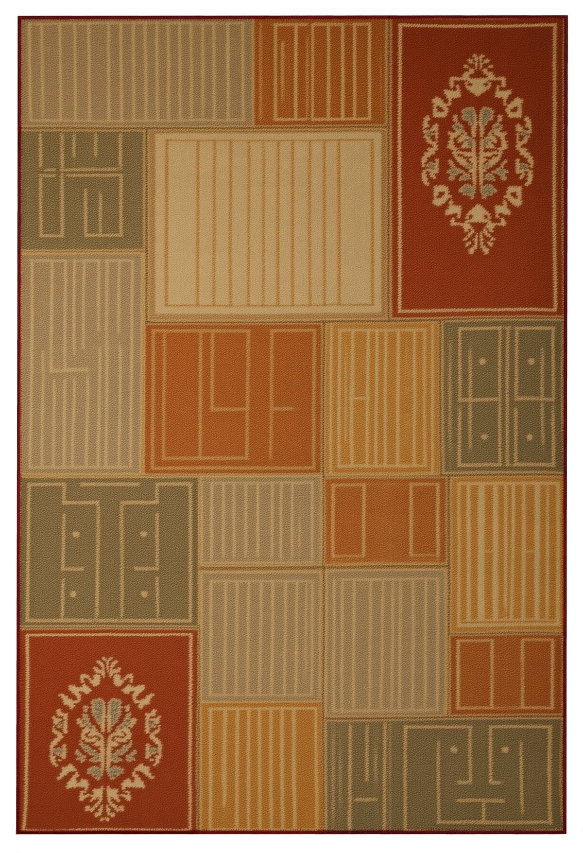 Arte HD006 Figürlü Modern Desenli Renkli Dekoratif Şönil Halı
