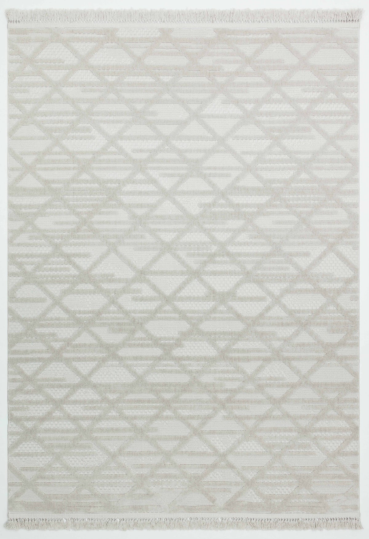 MİLAS C7-GRİ Kabartmalı Modern Geometrik Desenli Salon Koridor Mutfak Halısı