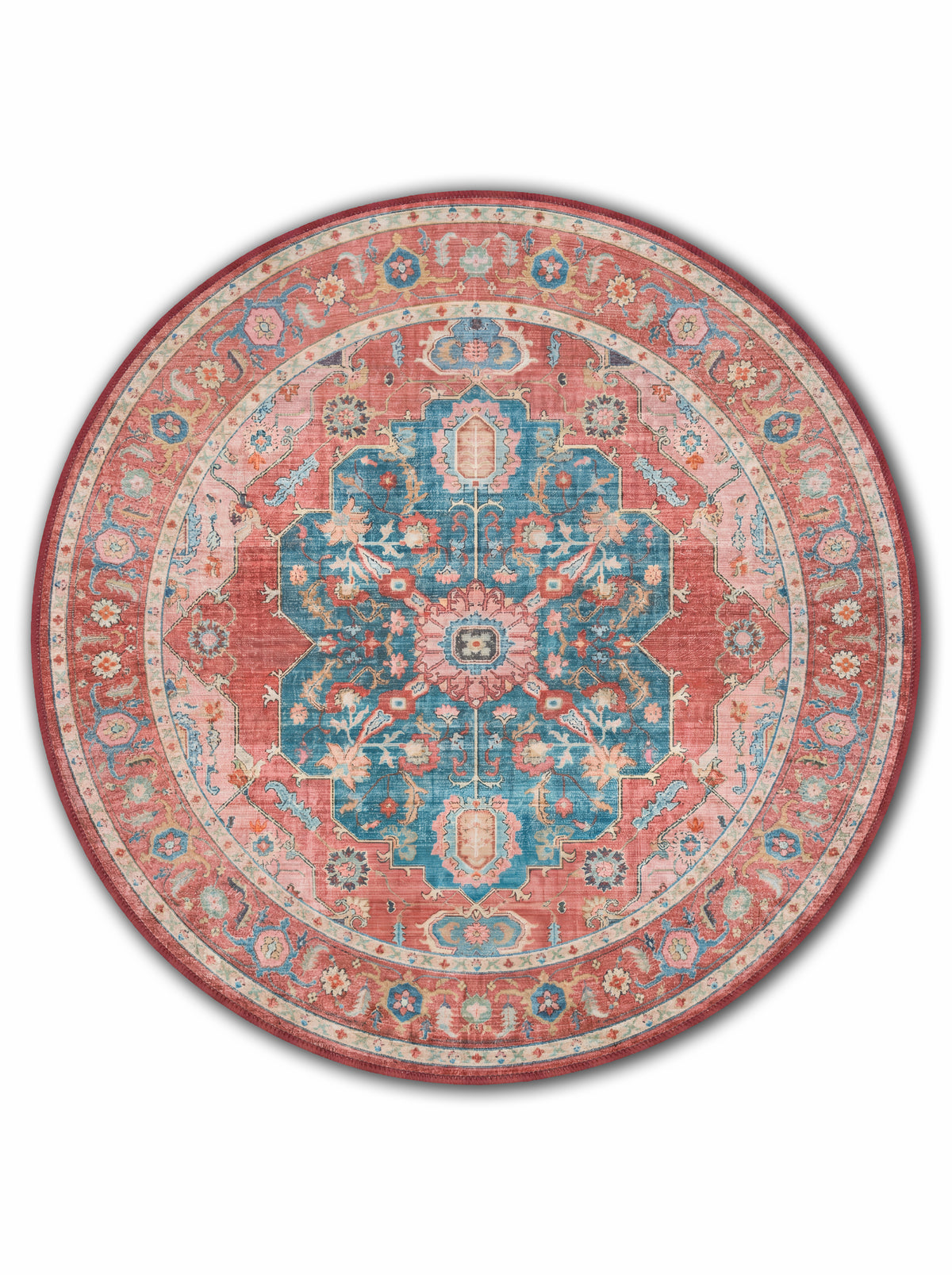 yıkanabilir kaymaz taban şönil dokuma halı 140x200 kirmizi; mavi; renkli