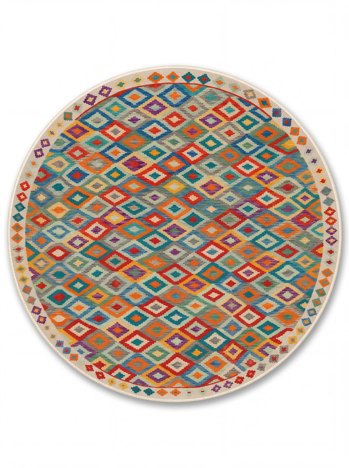 yıkanabilir kaymaz taban şönil dokuma halı 140x200 renkli