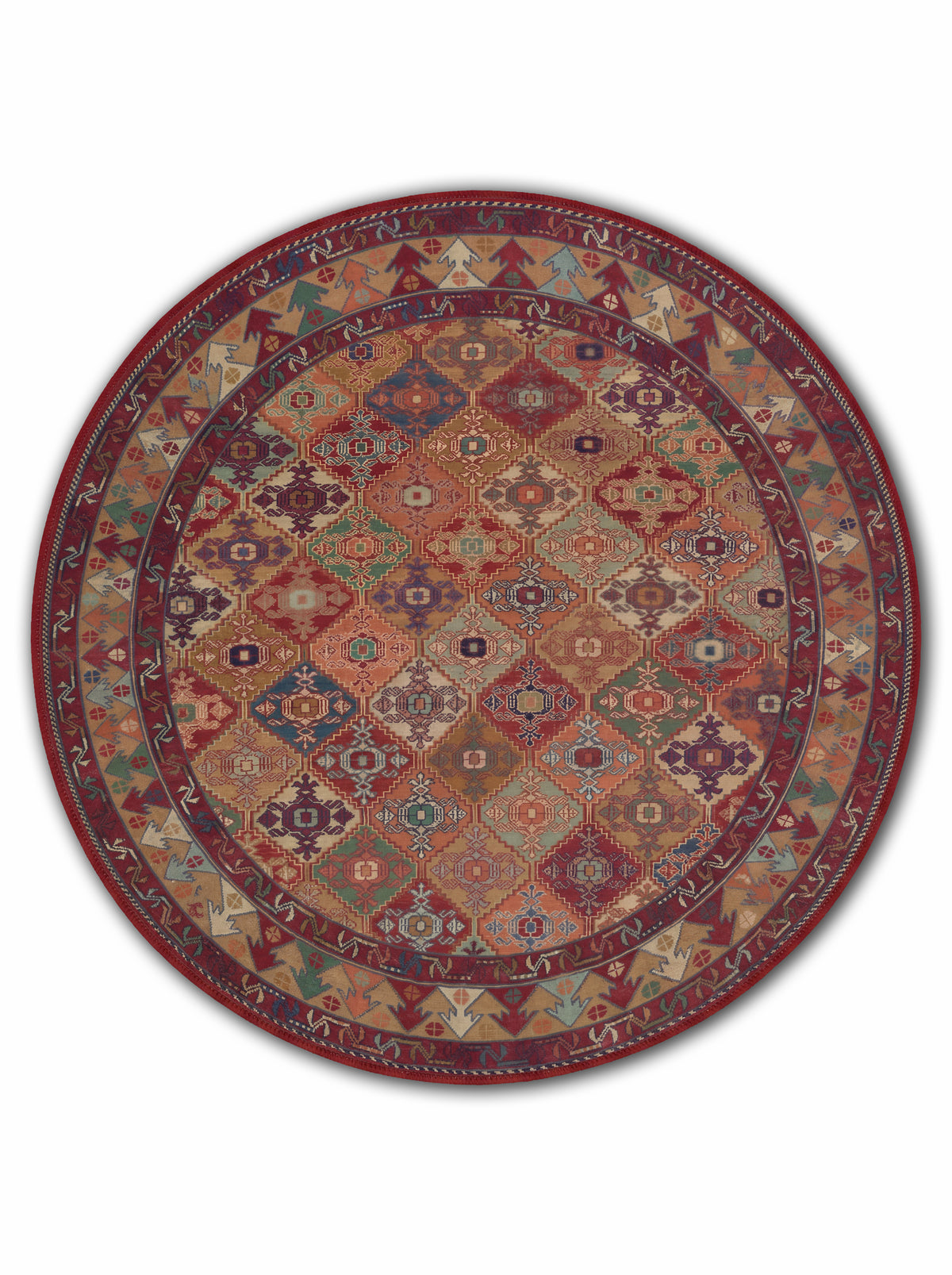yıkanabilir kaymaz taban şönil dokuma halı 140x200 kirmizi; renkli