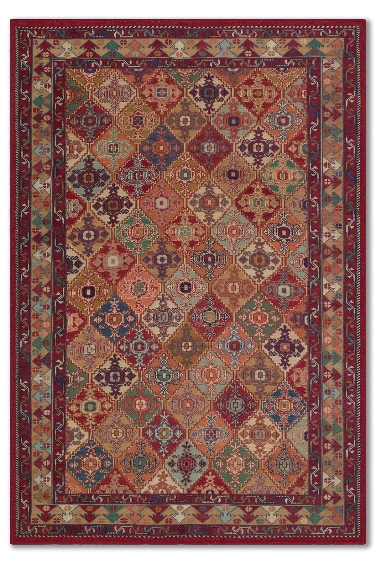 yıkanabilir kaymaz taban şönil dokuma halı 80x150 kirmizi; renkli