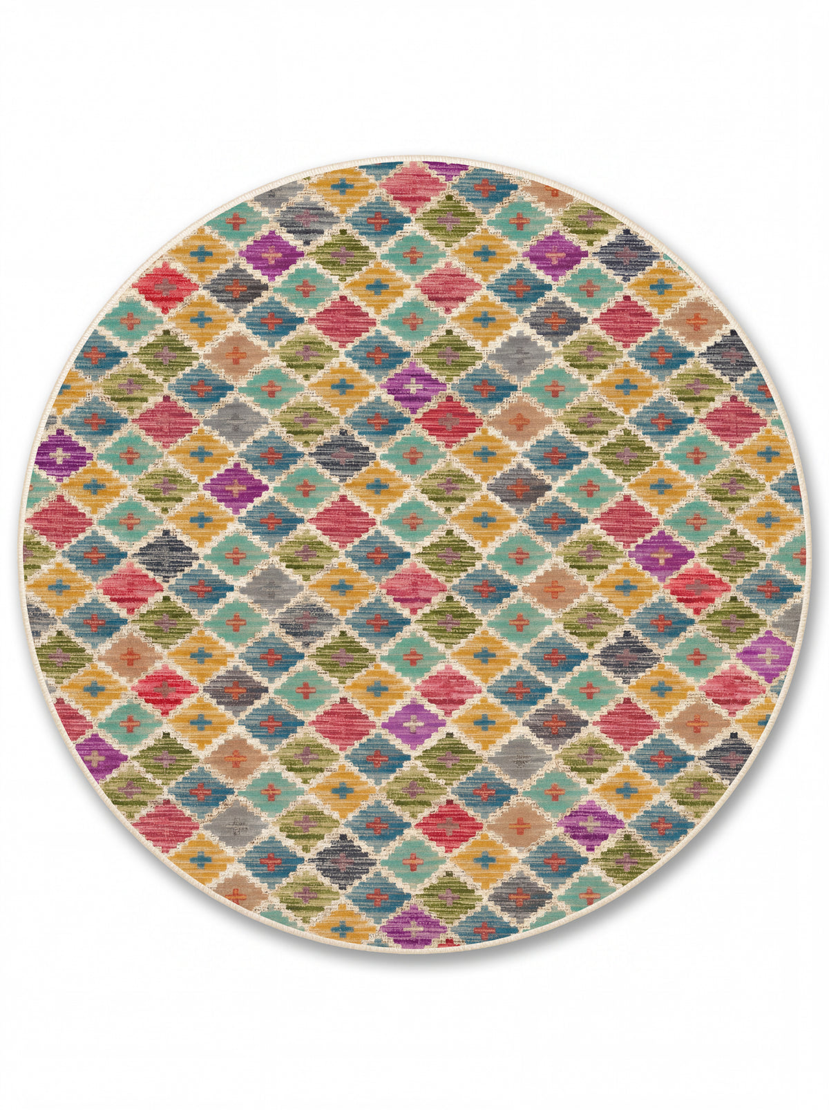 yıkanabilir kaymaz taban şönil dokuma halı 140x200 renkli