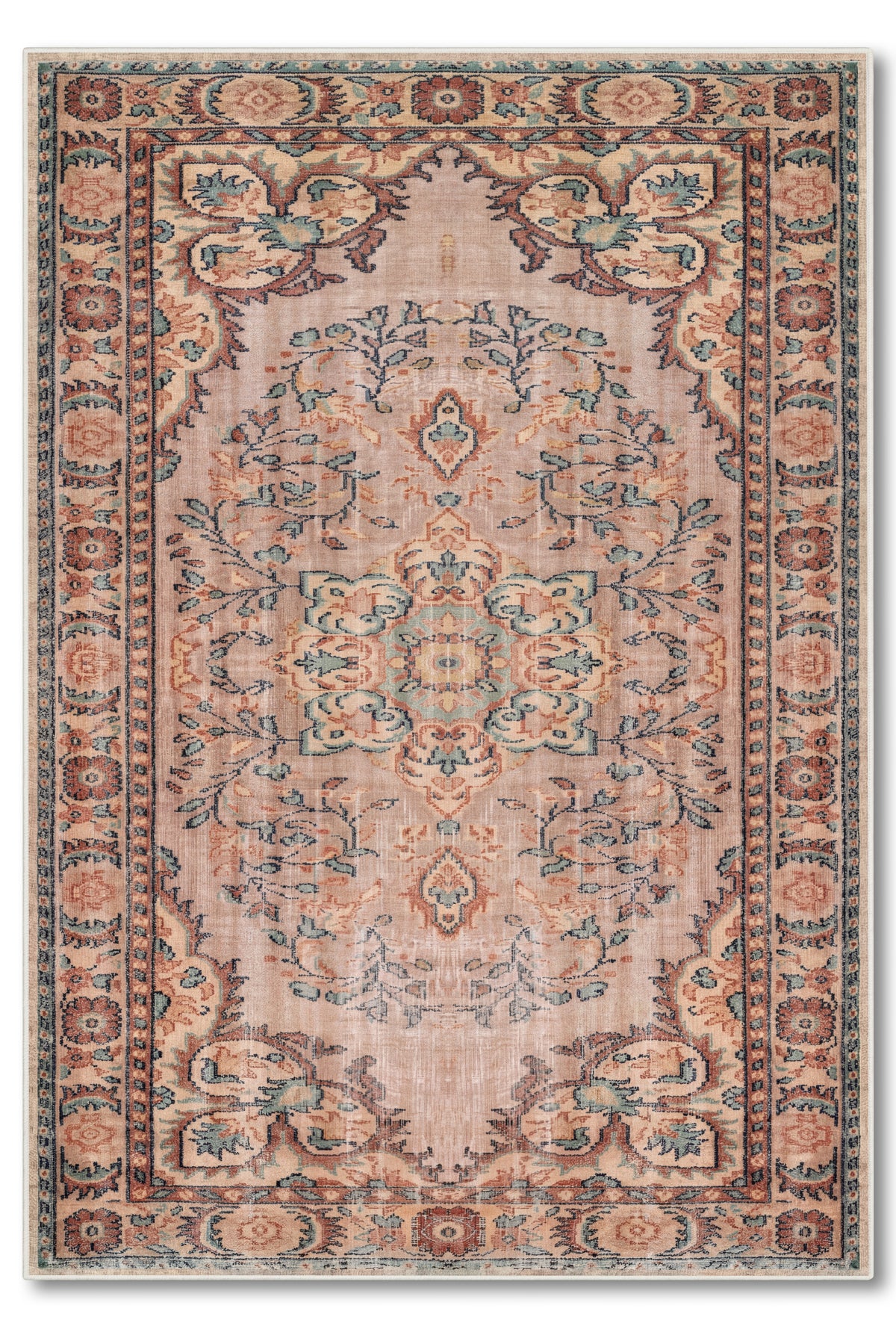 yıkanabilir kaymaz taban şönil dokuma halı 80x150 renkli