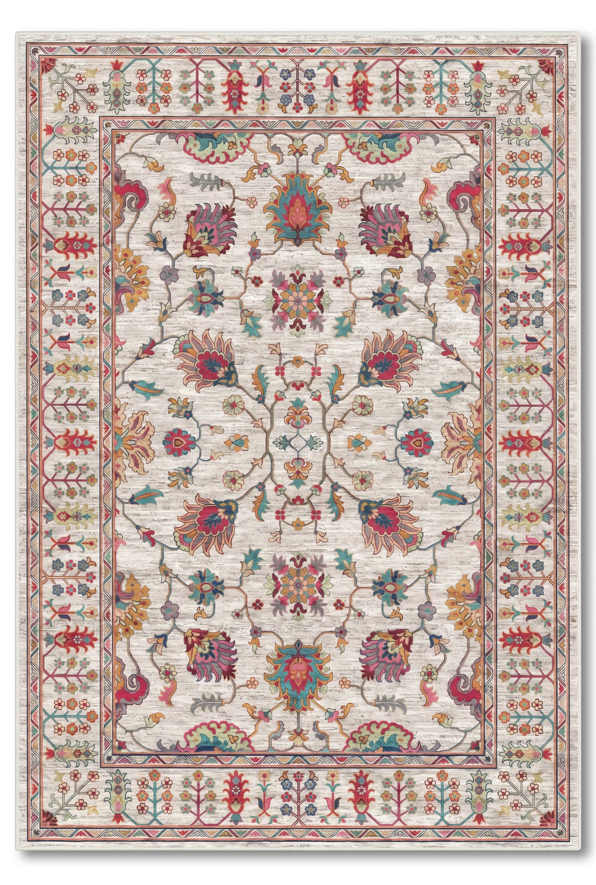 yıkanabilir kaymaz taban şönil dokuma halı 80x150 gri; renkli