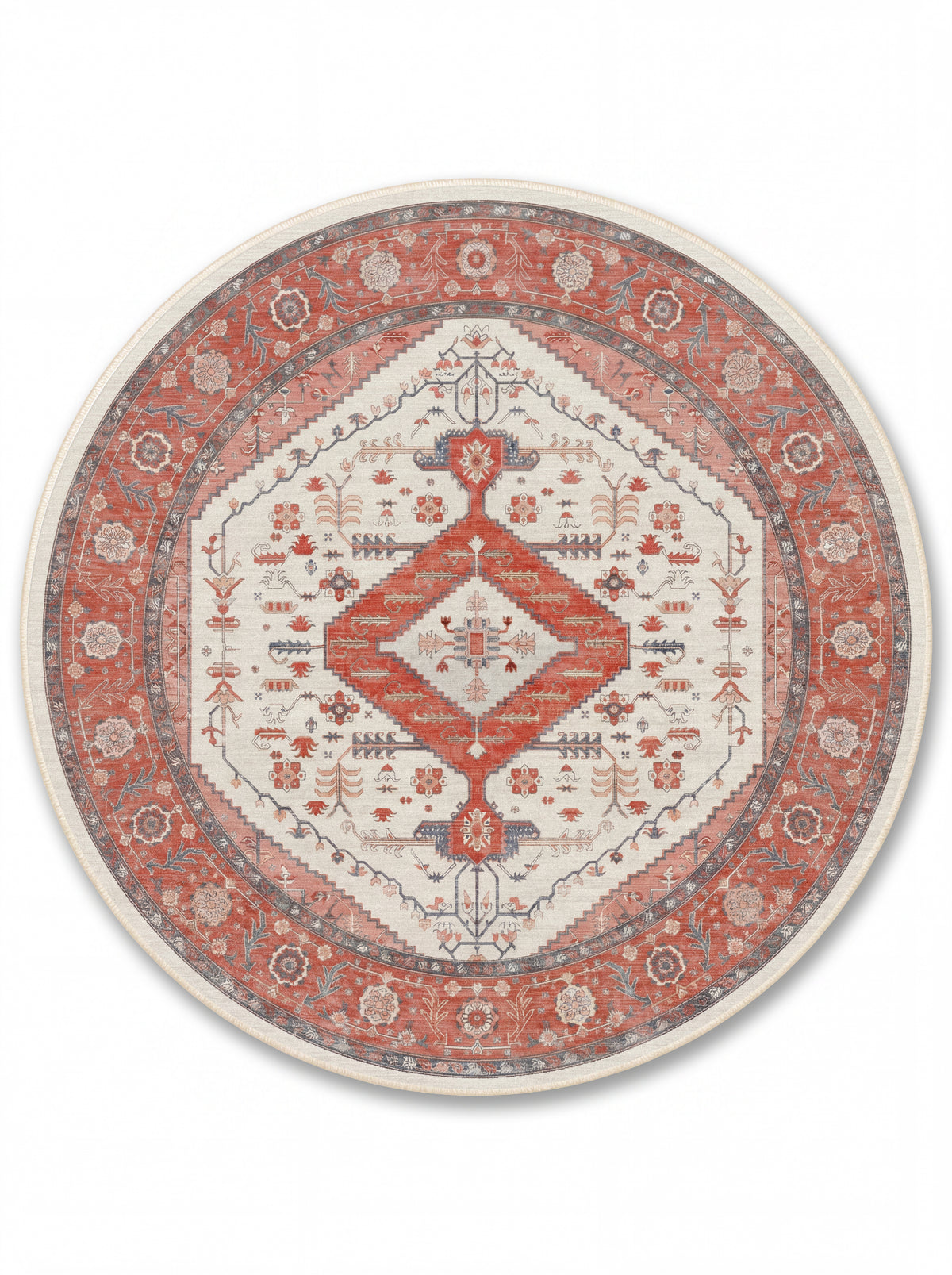 yıkanabilir kaymaz taban şönil dokuma halı 140x200 kirmizi; gul-kurusu