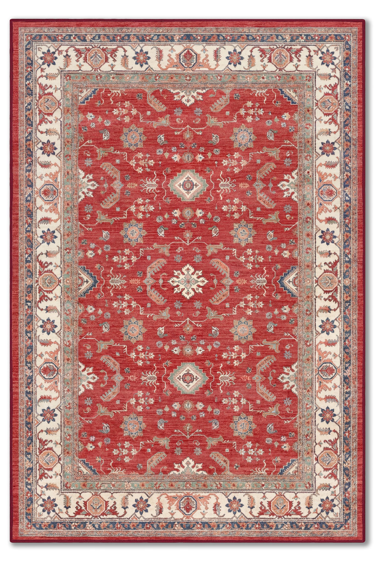 yıkanabilir kaymaz taban şönil dokuma halı 80x150 kirmizi; renkli