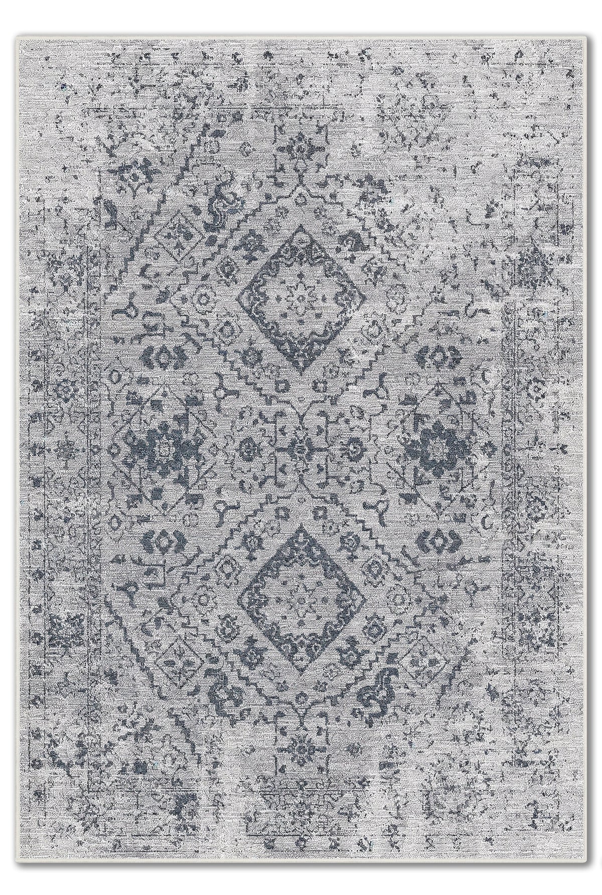 Arte VN131-2 Klasik Vintage Desenli Renkli Dekoratif Şönil Halı
