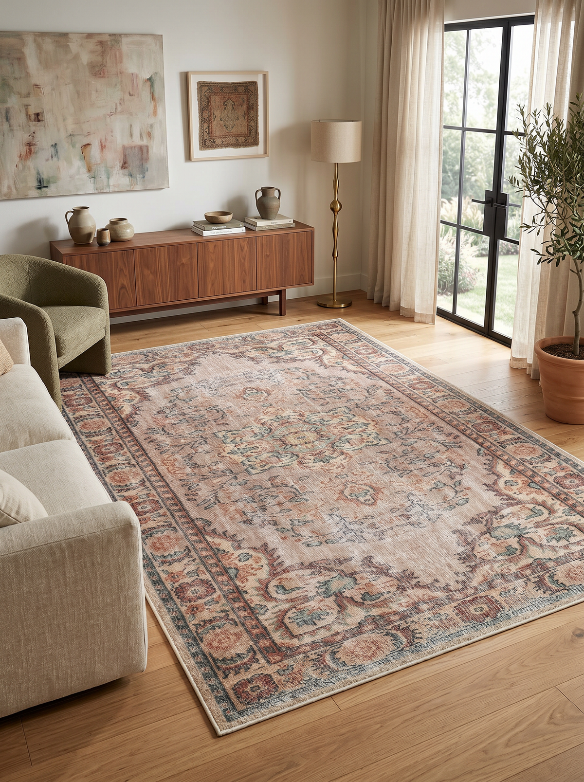 yıkanabilir kaymaz taban şönil dokuma halı 80x100 renkli