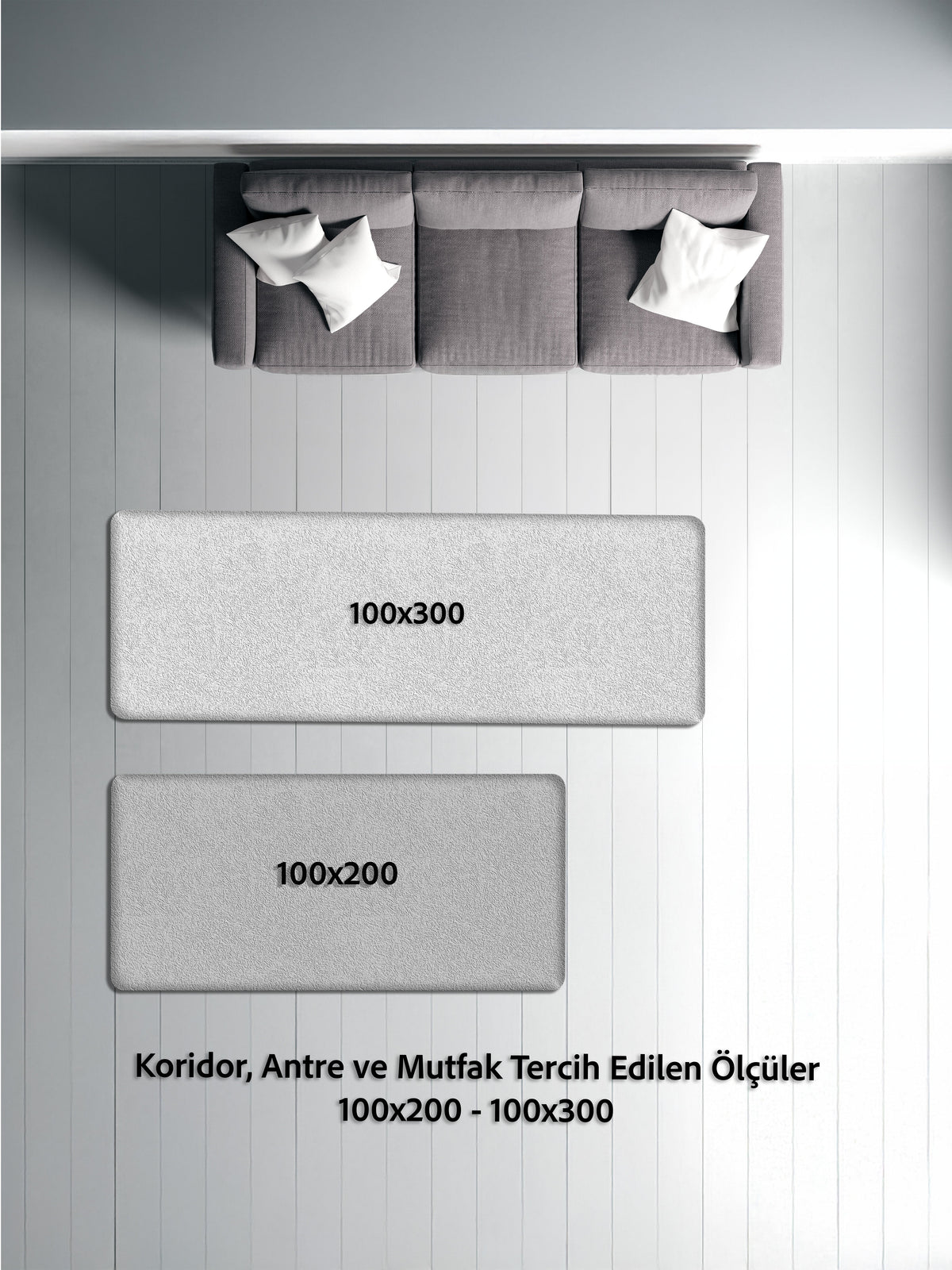 Arte DS077 Vintage Çiçek Figürlü Dekoratif Şönil Halı